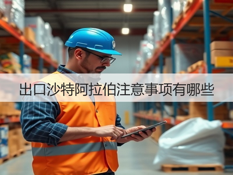 出口沙特阿拉伯注意事项有哪些