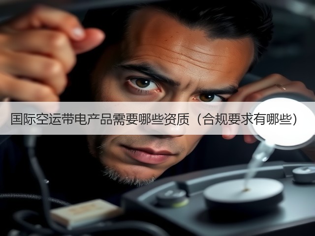 国际空运带电产品需要哪些资质（合规要求有哪些）(图3)