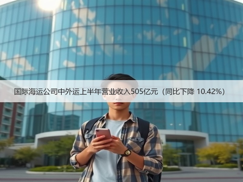 国际海运公司中外运上半年营业收入505亿元（同比下降 10.42%）