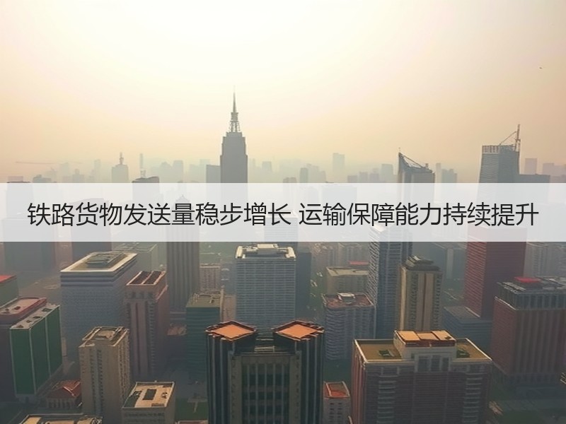 铁路货物发送量稳步增长 运输保障能力持续提升