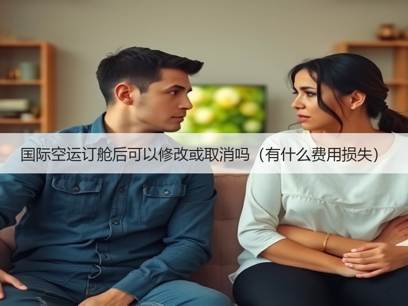 国际空运订舱后可以修改或取消吗（有什么费用损失）