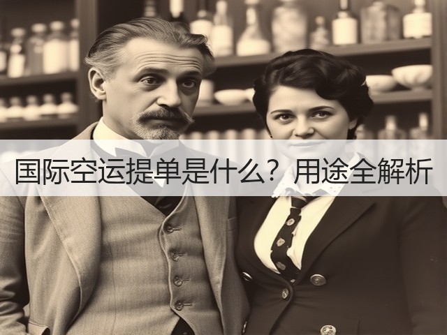 国际空运提单是什么?用途全解析(图1) 国际空运提单是什么?用途全解析(图1)