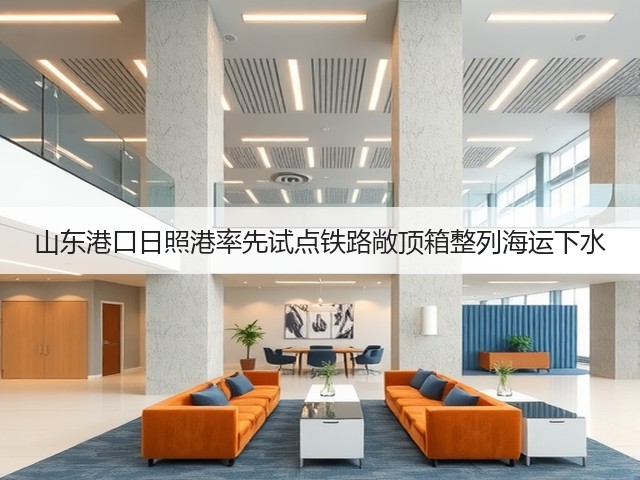 山东港口日照港率先试点铁路敞顶箱整列海运下水(图1) 山东港口日照港率先试点铁路敞顶箱整列海运下水(图1)