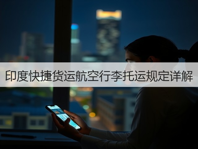 印度快捷货运航空行李托运规定详解(图1) 印度快捷货运航空行李托运规定详解(图1)