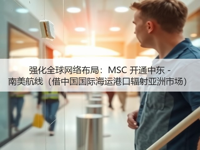 强化全球网络布局：MSC 开通中东 - 南美航线（借中国国际海运港口辐射亚洲市场）(图1)
