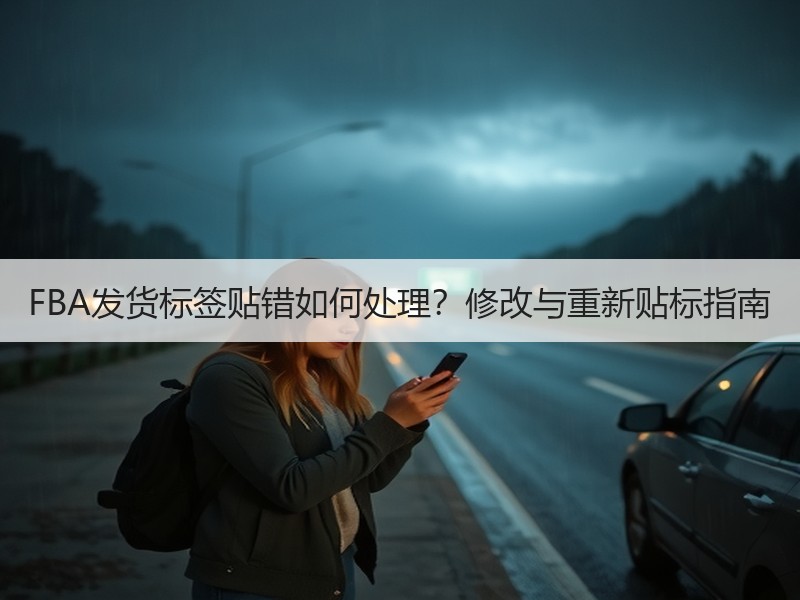 FBA发货标签贴错如何处理？修改与重新贴标指南