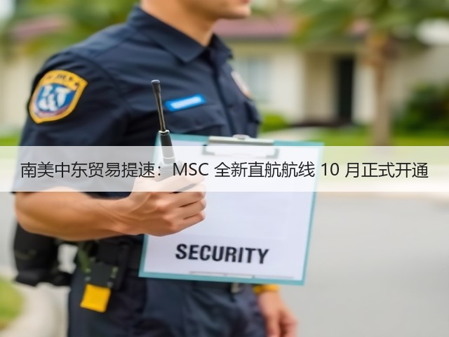 南美中东贸易提速:MSC 全新直航航线 10 月正式开通(图2) 南美中东贸易提速:MSC 全新直航航线 10 月正式开通(图2)