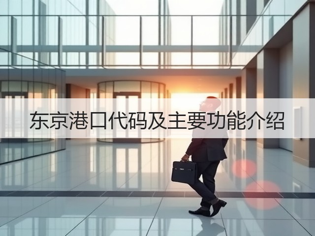 东京港口代码及主要功能介绍(图3)