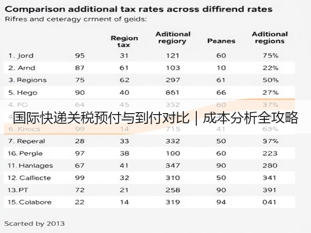 国际快递关税预付与到付对比|成本分析全攻略(图2) 国际快递关税预付与到付对比|成本分析全攻略(图2)