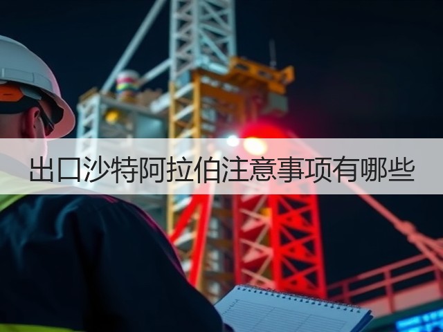 出口沙特阿拉伯注意事项有哪些(图1)