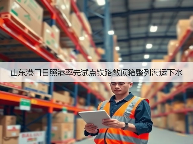 山东港口日照港率先试点铁路敞顶箱整列海运下水(图1) 山东港口日照港率先试点铁路敞顶箱整列海运下水(图1)