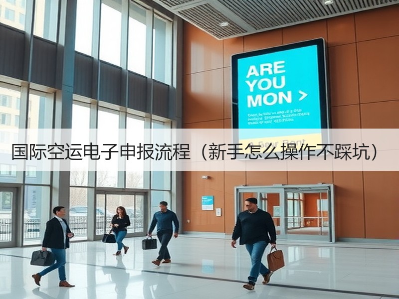国际空运电子申报流程（新手怎么操作不踩坑）