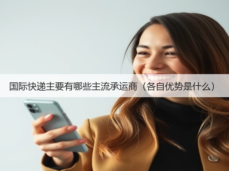 国际快递主要有哪些主流承运商（各自优势是什么）