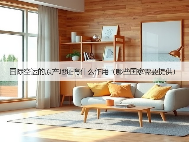 国际空运的原产地证有什么作用(哪些国家需要提供)(图1) 国际空运的原产地证有什么作用(哪些国家需要提供)(图1)
