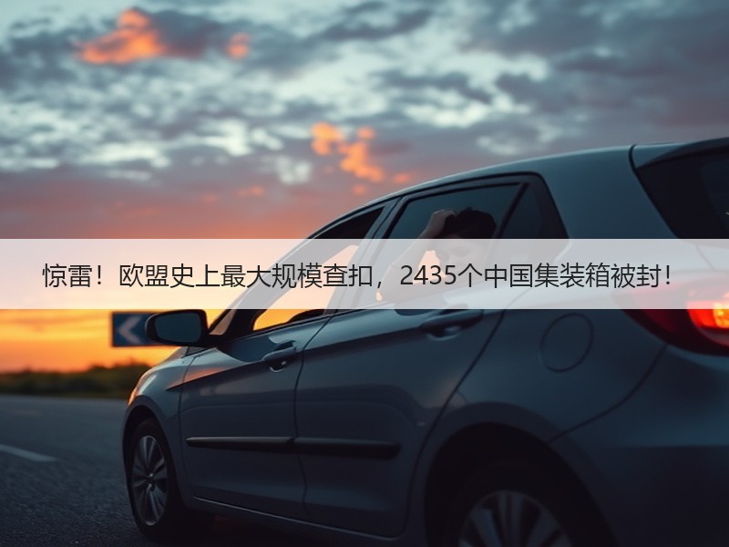 惊雷！欧盟史上最大规模查扣，2435个中国集装箱被封！