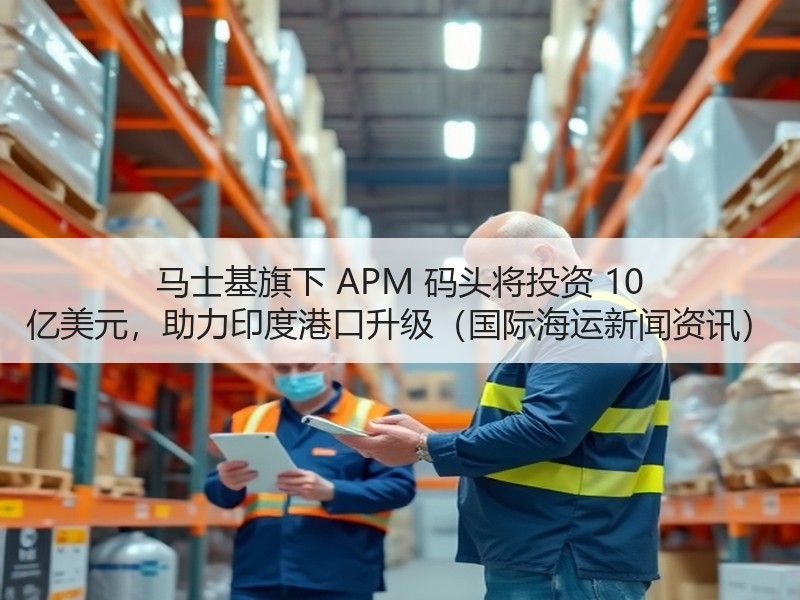 马士基旗下 APM 码头将投资 10 亿美元，助力印度港口升级（国际海运新闻资讯）