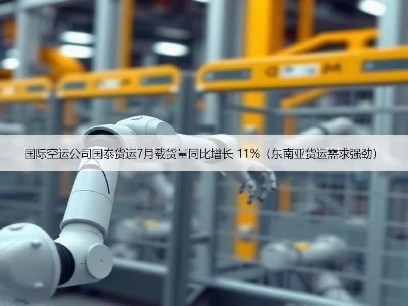 国际空运公司国泰货运7月载货量同比增长 11%（东南亚货运需求强劲）