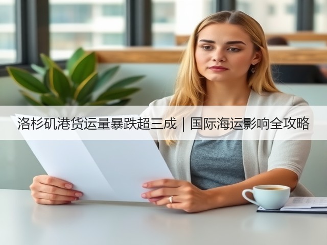 洛杉矶港货运量暴跌超三成｜国际海运影响全攻略(图2)