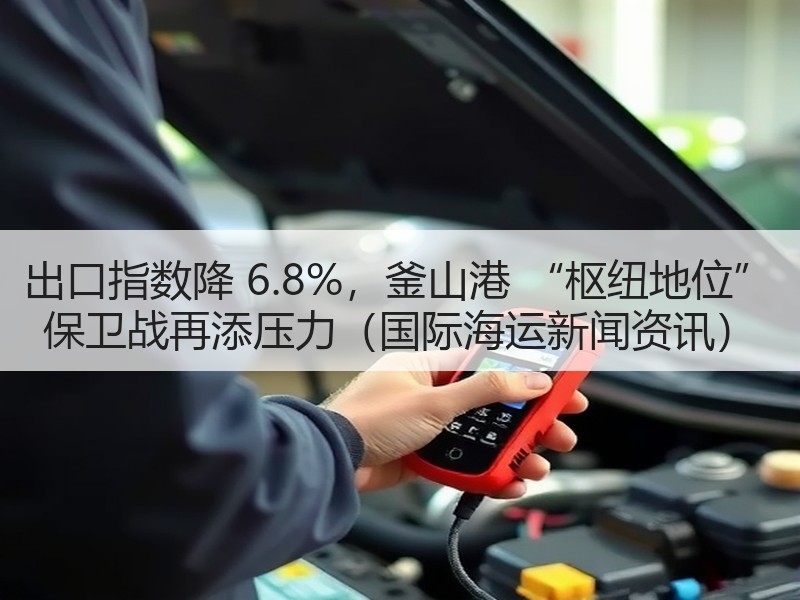 出口指数降 6.8%,釜山港 “枢纽地位” 保卫战再添压力(国际海运新闻资讯) 出口指数降 6.8%,釜山港 “枢纽地位” 保卫战再添压力(国际海运新闻资讯)