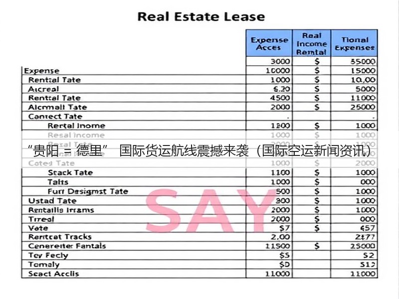 “贵阳 = 德里” 国际货运航线震撼来袭（国际空运新闻资讯）
