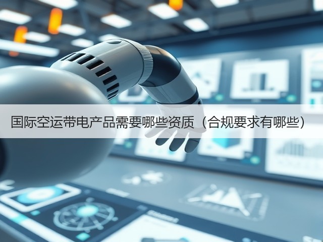 国际空运带电产品需要哪些资质(合规要求有哪些)(图3) 国际空运带电产品需要哪些资质(合规要求有哪些)(图3)