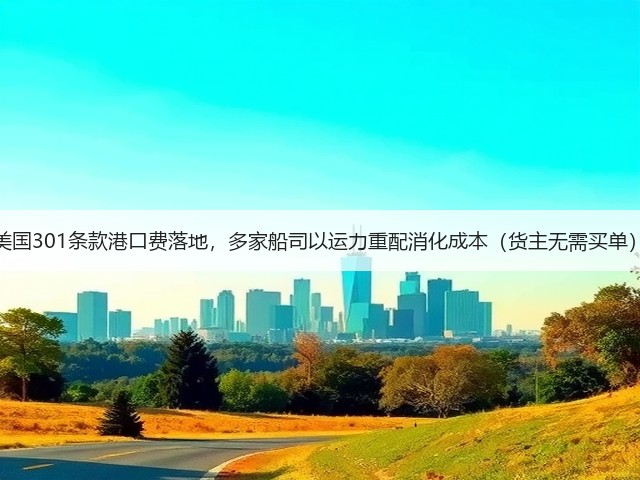 美国301条款港口费落地,多家船司以运力重配消化成本(货主无需买单)(图2) 美国301条款港口费落地,多家船司以运力重配消化成本(货主无需买单)(图2)