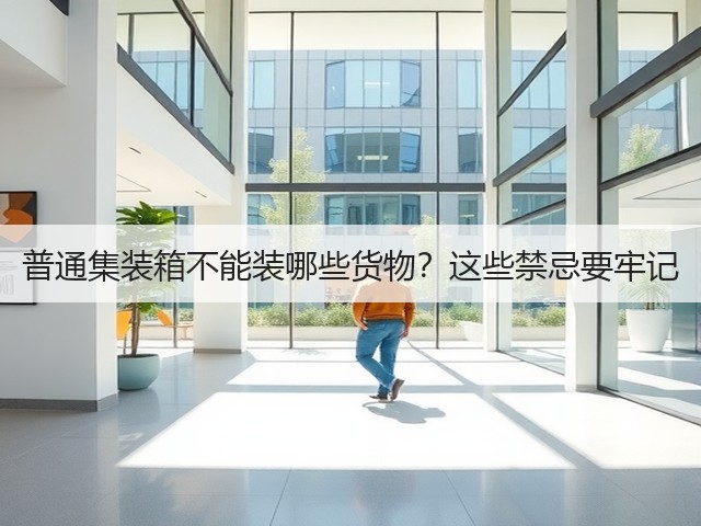 普通集装箱不能装哪些货物?这些禁忌要牢记(图1) 普通集装箱不能装哪些货物?这些禁忌要牢记(图1)