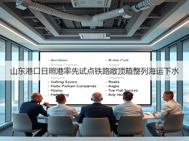 山东港口日照港率先试点铁路敞顶箱整列海运下水(图3) 山东港口日照港率先试点铁路敞顶箱整列海运下水(图3)