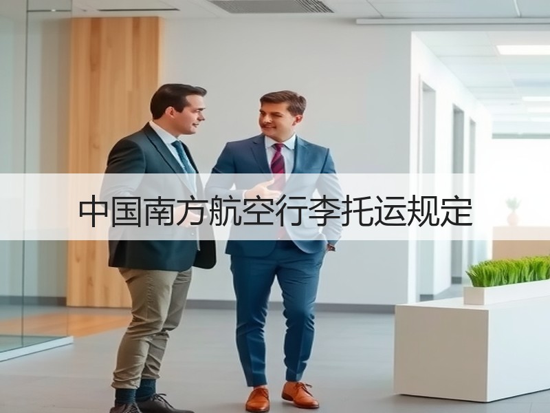 中国南方航空行李托运规定
