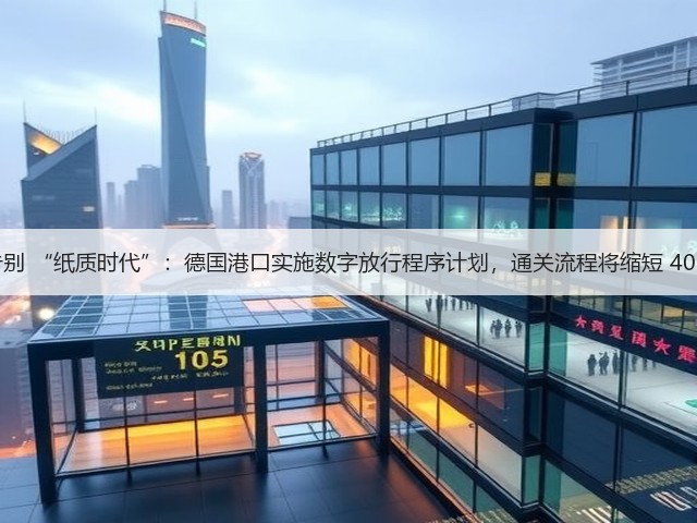 告别 “纸质时代”：德国港口实施数字放行程序计划，通关流程将缩短 40%(图1)