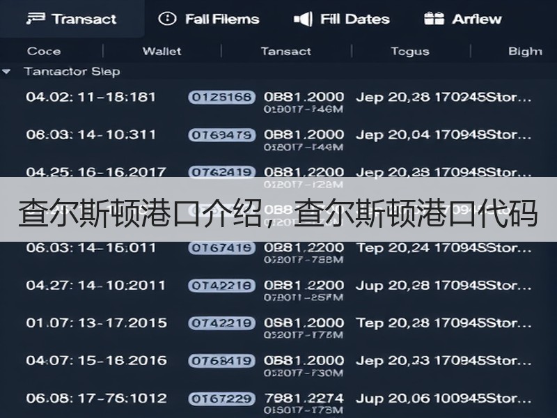 查尔斯顿港口介绍，查尔斯顿港口代码