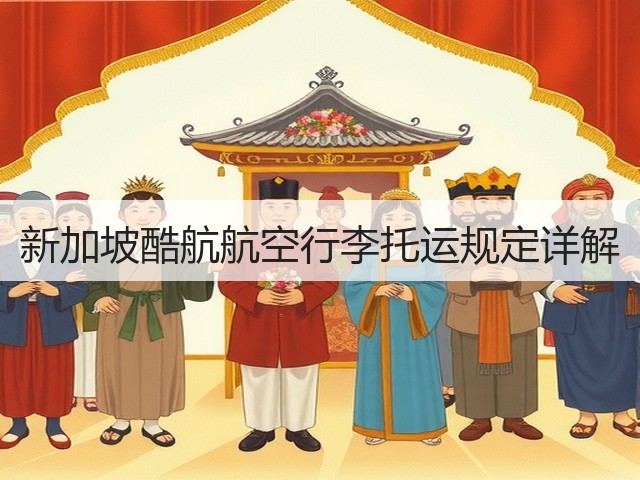 新加坡酷航航空行李托运规定详解(图3)