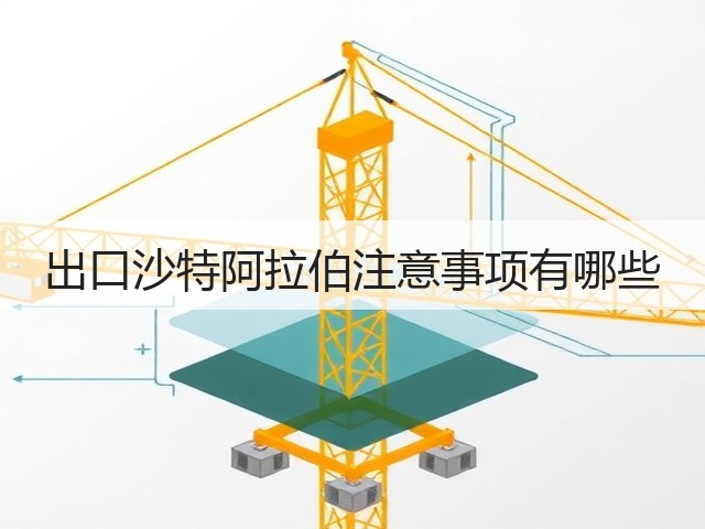 出口沙特阿拉伯注意事项有哪些(图1) 出口沙特阿拉伯注意事项有哪些(图1)