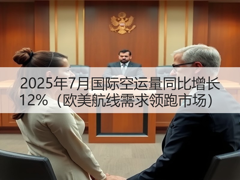 2025年7月国际空运量同比增长 12%(欧美航线需求领跑市场) 2025年7月国际空运量同比增长 12%(欧美航线需求领跑市场)