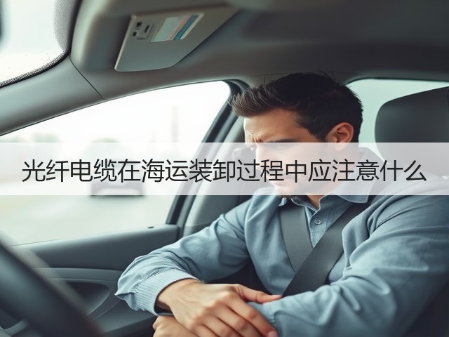 光纤电缆在海运装卸过程中应注意什么(图1)