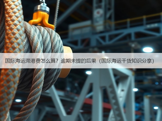 国际海运滞港费怎么算？逾期未提的后果（国际海运干货知识分享）(图1)