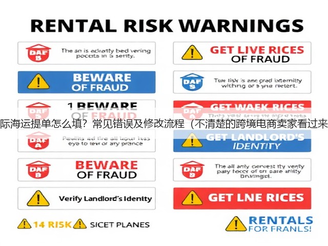 国际海运提单怎么填?常见错误及修改流程(不清楚的跨境电商卖家看过来)(图1) 国际海运提单怎么填?常见错误及修改流程(不清楚的跨境电商卖家看过来)(图1)
