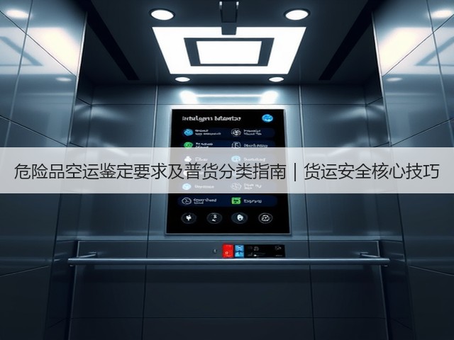 危险品空运鉴定要求及普货分类指南｜货运安全核心技巧(图3)