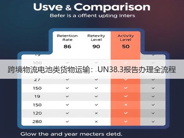 跨境物流电池类货物运输:UN38.3报告办理全流程(图3) 跨境物流电池类货物运输:UN38.3报告办理全流程(图3)