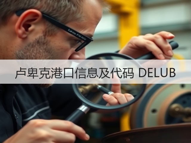 卢卑克港口信息及代码 DELUB(图2) 卢卑克港口信息及代码 DELUB(图2)