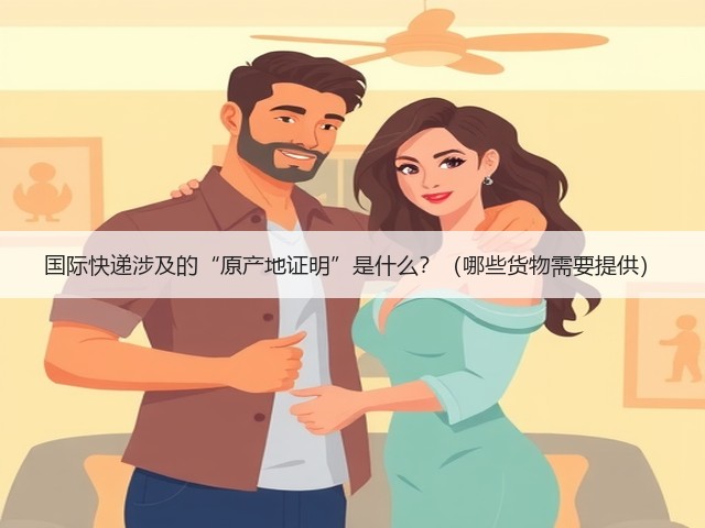 国际快递涉及的“原产地证明”是什么？（哪些货物需要提供）(图1)