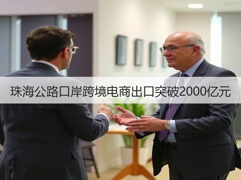 珠海公路口岸跨境电商出口突破2000亿元