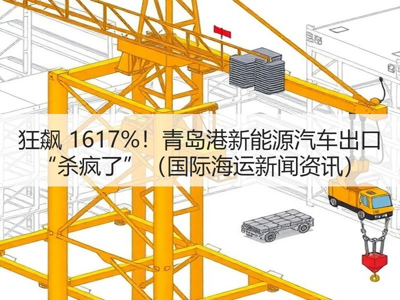 狂飙 1617%！青岛港新能源汽车出口 “杀疯了”（国际海运新闻资讯）