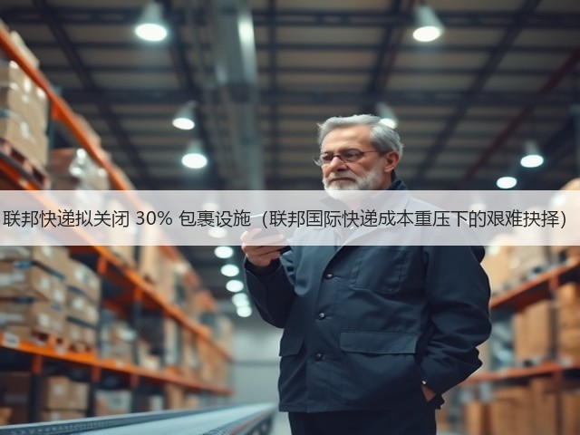 联邦快递拟关闭 30% 包裹设施（联邦国际快递成本重压下的艰难抉择）(图3)
