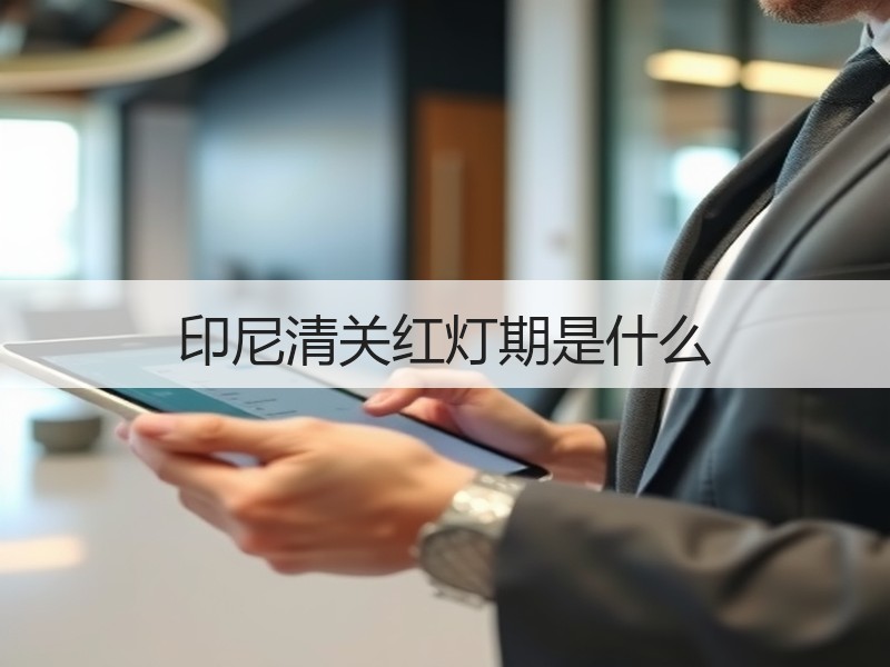 印尼清关红灯期是什么
