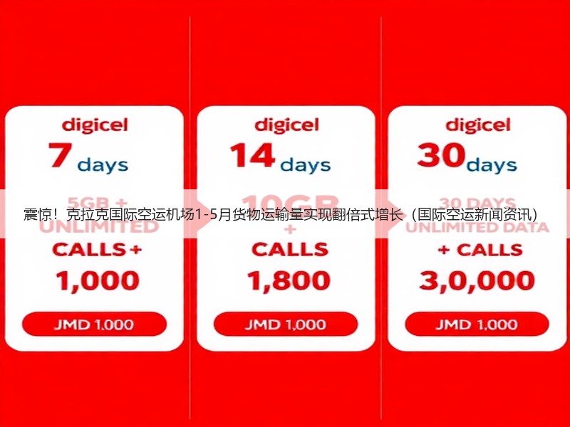 震惊！克拉克国际空运机场1-5月货物运输量实现翻倍式增长（国际空运新闻资讯）