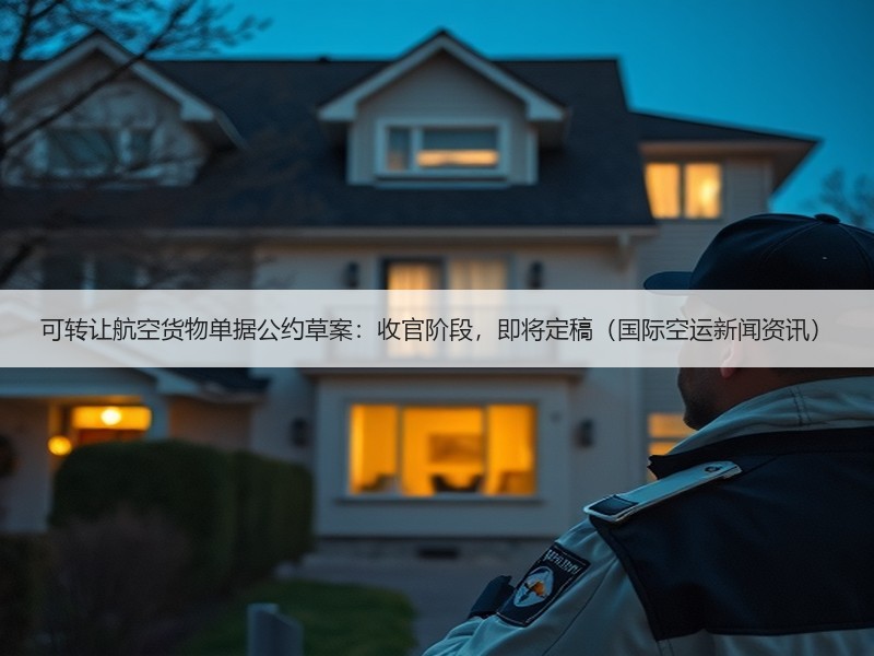 可转让航空货物单据公约草案:收官阶段,即将定稿(国际空运新闻资讯) 可转让航空货物单据公约草案:收官阶段,即将定稿(国际空运新闻资讯)
