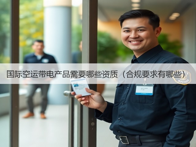 国际空运带电产品需要哪些资质(合规要求有哪些)(图3) 国际空运带电产品需要哪些资质(合规要求有哪些)(图3)