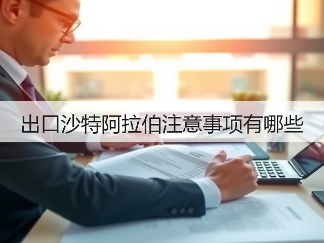 出口沙特阿拉伯注意事项有哪些(图2) 出口沙特阿拉伯注意事项有哪些(图2)