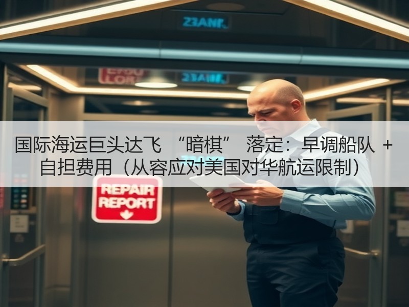 国际海运巨头达飞 “暗棋” 落定:早调船队 + 自担费用(从容应对美国对华航运限制) 国际海运巨头达飞 “暗棋” 落定:早调船队 + 自担费用(从容应对美国对华航运限制)